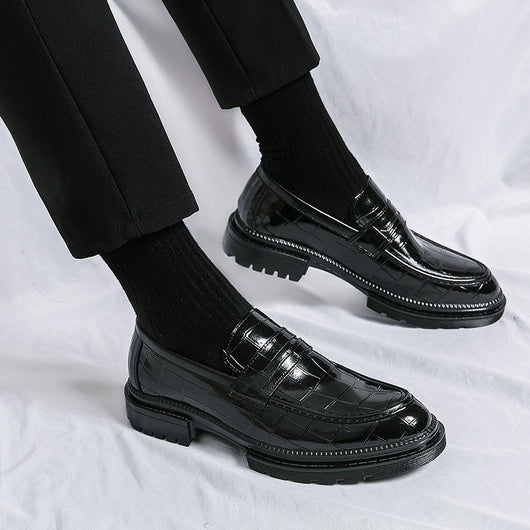 Zapatos de Cuero Casual para Hombre - Estilo Británico Transpirable - Image 3