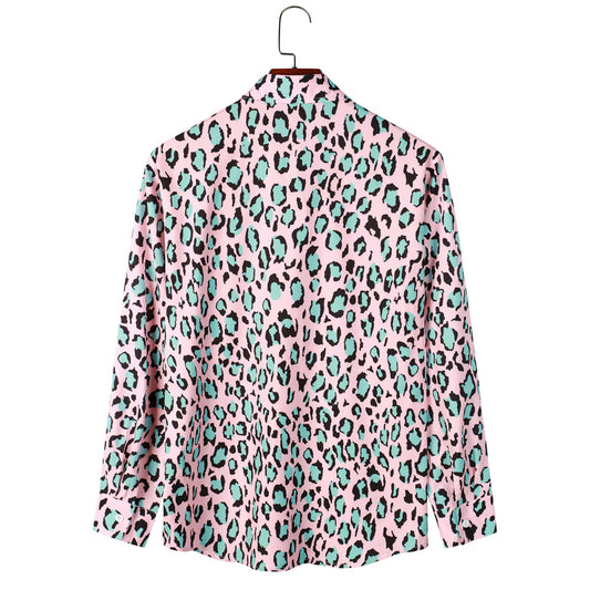 Camisas Estilo Hong Kong con Estampado - Manga Larga Casual para Hombre y Mujer - Image 2