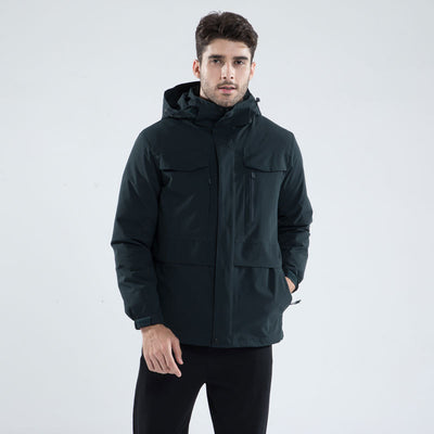Chaqueta Montañera 3 en 1 Multibolsillos Talla Grande - Image 7