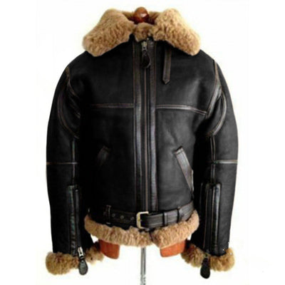 Chaqueta de Cuero Cordero para Hombre - Abrigo Premium de Piel Natural - Image 12