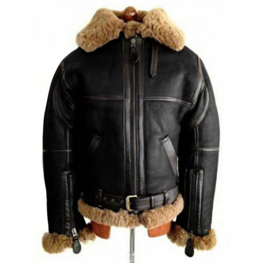 Chaqueta de Cuero Cordero para Hombre - Abrigo Premium de Piel Natural - Image 12