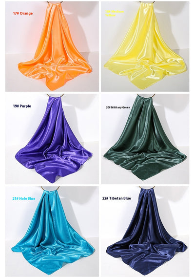 Pañuelo de Seda Artificial 90cm Satinado Brillante - Elegancia Pura - Image 45