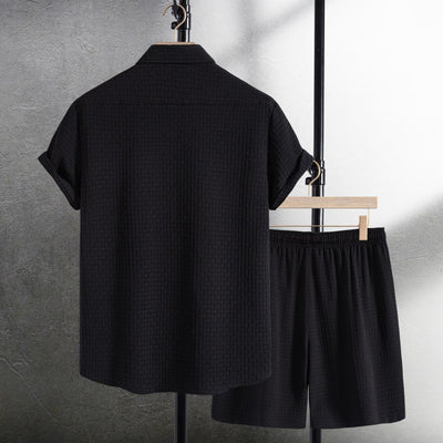 Conjunto de Playa para Hombre: Camisa Floral Manga Corta y Shorts - Image 4