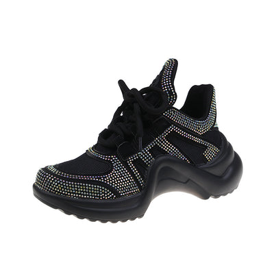 Zapatillas Deportivas Mujer Brillantes con Strass Completo para Verano - Image 10