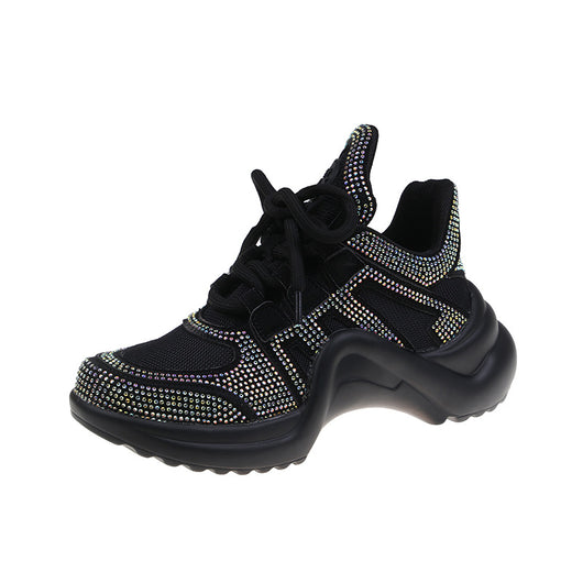 Zapatillas Deportivas Mujer Brillantes con Strass Completo para Verano - Image 10