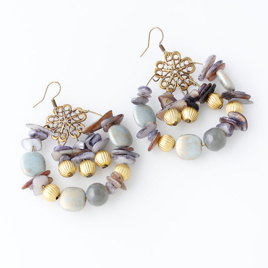 Aretes Bohemios Artesanales con Cuentas de Colores - Image 8