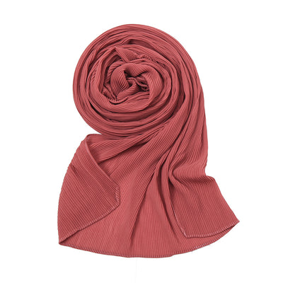 Pañuelo Plisado de Gasa Perlada - Chal Protector Solar para Mujer - Image 22