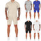 Conjunto Polo Texturizado V-neck y Shorts para Hombre