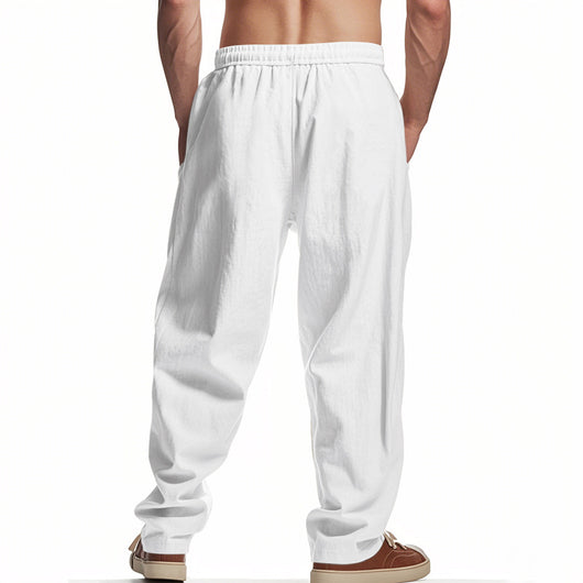Pantalones de Lino Holgados Transpirables para Hombre - Image 13