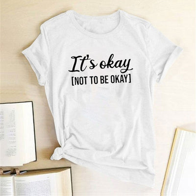 Playera Estampada It'S OKAY para Mujer - Diseño Moderno y Versátil - Image 13