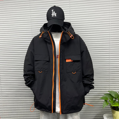 Chaqueta de Trabajo Impermeable con Capucha para Hombre - Image 5