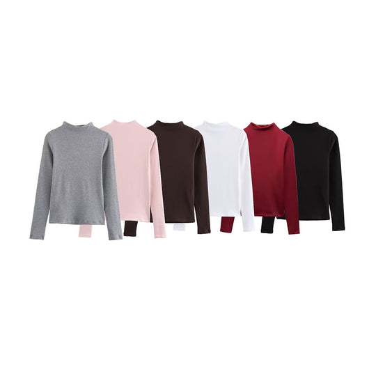 Suéter Cuello Alto Básico para Mujer - Diseño Versátil y Elegante