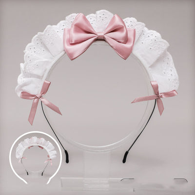 Tocado Lolita Japonés con Moño de Encaje - Accesorio de Diadema Anime - Image 8