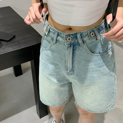 Shorts Denim Retro Casual para Mujer