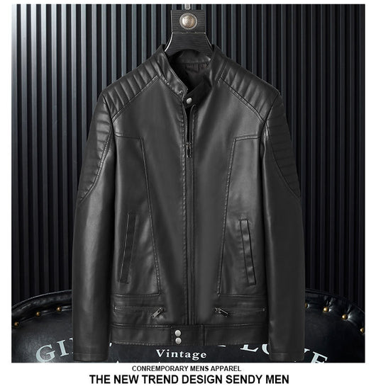 Chaqueta de Cuero PU para Hombre con Detalles de Cremallera - Image 13