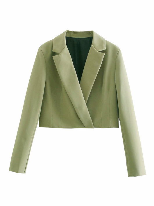 Traje Dos Piezas Mujer Primavera Khaki Suelto y Elegante - Image 9