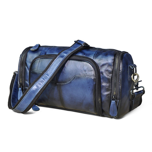 Bolsa Mensajero de Cuero Retro Estilo Almohada - Bandolera de Cuero Genuino - Image 13