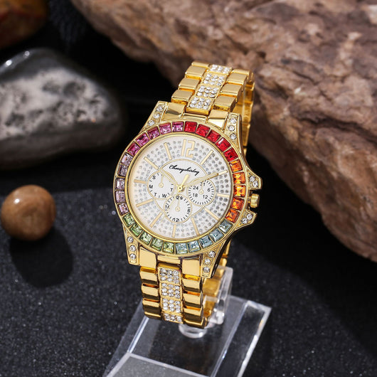 Reloj de Pulsera Acero Diamante Gypsophila para Mujer con Cristales de Rhinestone - Image 2