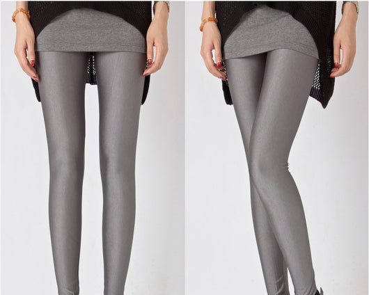 Leggings de Seda Helada Brillante Talla Grande Ajustados Elásticos Premium - Image 8