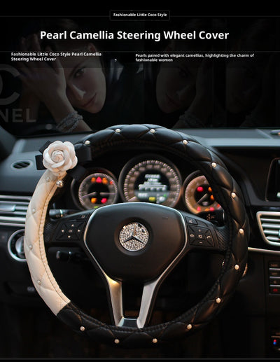 Funda Universal para Volante de Auto con Diseño Camelia - Image 16