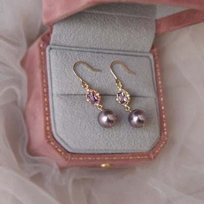 Aretes de Ametista Sueño Otoñal - Colección Exclusiva
