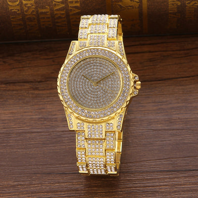 Reloj de Acero Inoxidable con Diamantes y Esfera Estrellada - Image 5
