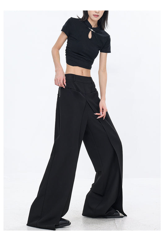 Pantalones Sueltos Negros Casuales para Mujer - Corte Recto - Image 14