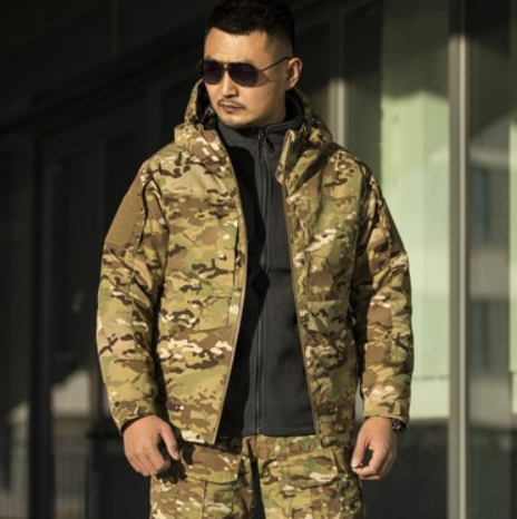 Chaqueta de Algodón para Hombre con Tecnología Reflectante y Aislamiento Térmico