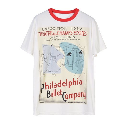 Camiseta Suelta Estampado Bailarín para Pareja - Unisex Algodón - Image 6