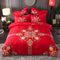 Matrimonio De Jade Dorado Juego De Cuatro Piezas Para Cama De 1.5
