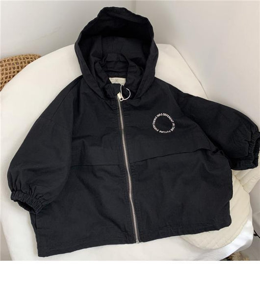 Chaqueta Impermeable Letras Infantil Unisex - Image 12