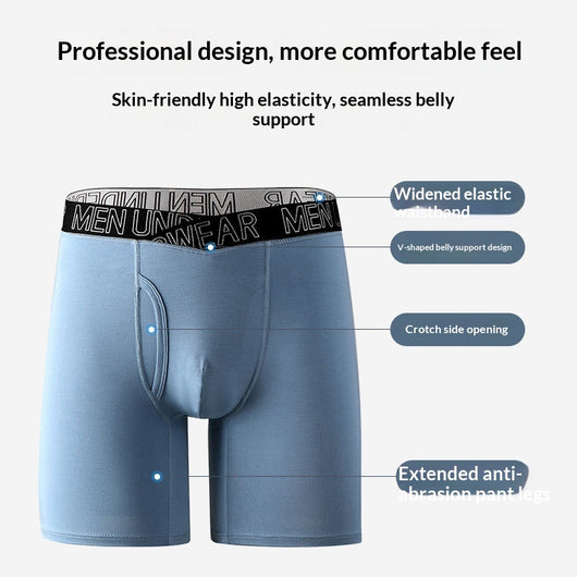 Boxer Briefs Deportivos Hombre Largo Transpirable con Soporte en V - Image 14