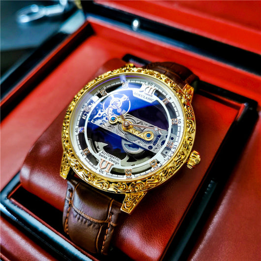 Reloj Mecánico Automático para Hombre con Cristal Doble y Resistencia al Agua - Image 10
