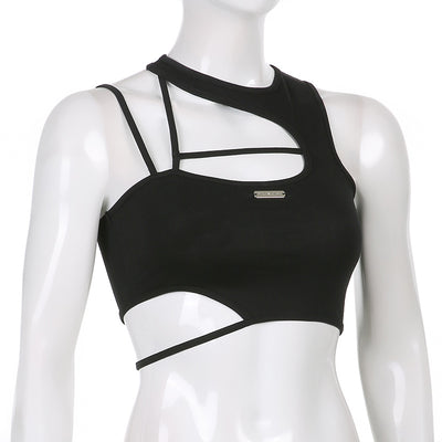 Crop Top Ajustado Cuello Redondo para Mujer - Image 23
