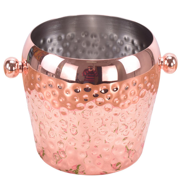 Cubo para Hielo Acero Inoxidable con Revestimiento de Cobre