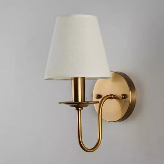 Aplique de Pared Doble Cabezal Estilo Antiguo Cobre Europeo para Dormitorio - Image 7