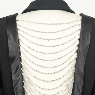 Abrigo Slim Fit con Cadena Diamante para Mujer - Image 19