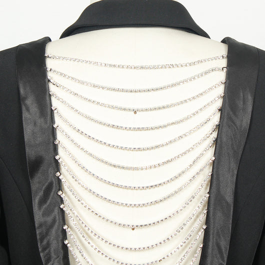 Abrigo Slim Fit con Cadena Diamante para Mujer - Image 19