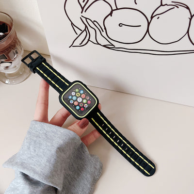 Set de Correas de Silicona para Apple Watch 7, SE y 8 con Funda Protectora - Image 10