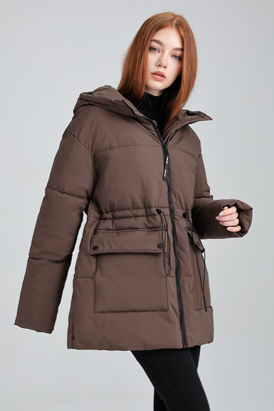 Chaqueta Acolchada de Algodón con Capucha - Versátil y Elegante - Image 17