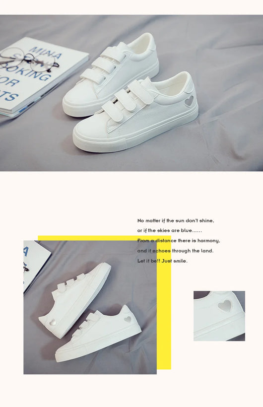 Tenis Escolares Blancos Estilo Coreano - Image 14