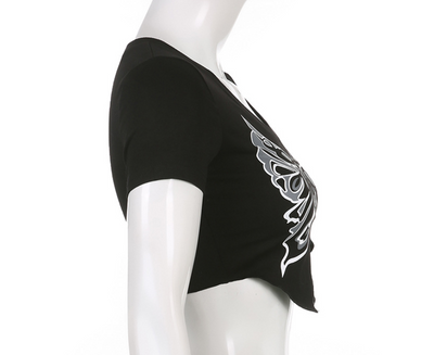 Blusa Estampado Mariposas Negras para Mujer - Image 12