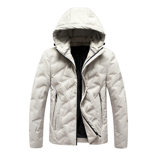 Chaqueta Acolchada con Capucha Estilo Coreano Slim Fit - Image 9