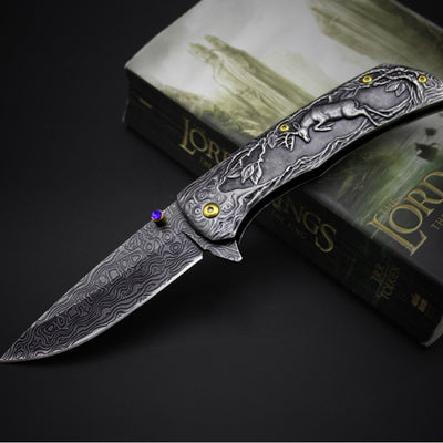 Cuchillo de Supervivencia Plegable de Acero Endurecido para Camping - Image 11