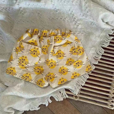 Shorts de Algodón Estampado Floral para Niños y Niñas - Image 5