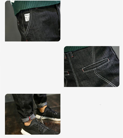 Pantalones Harem Skate de Corte Suelto y Color Sólido para Hombre - Image 11