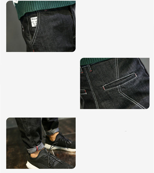 Pantalones Harem Skate de Corte Suelto y Color Sólido para Hombre - Image 11