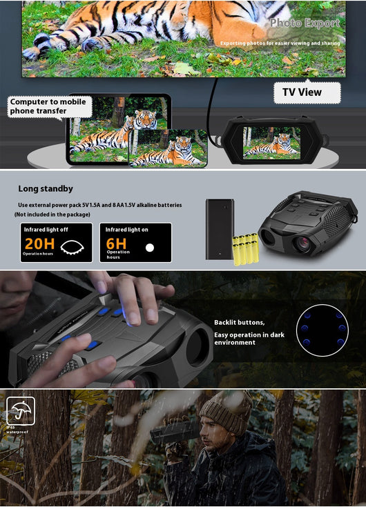 Cámara de Visión Nocturna 4K Full Color con Doble Tubo Infrarrojo - Image 9