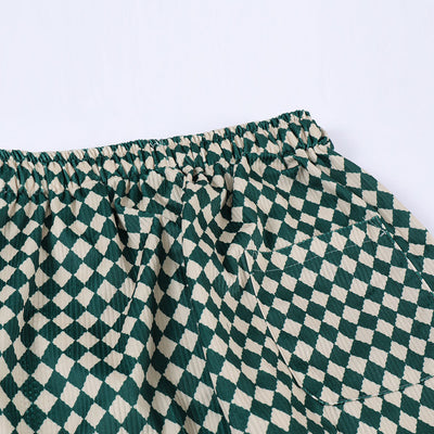 Pantalones Anchos de Cintura Elástica con Estampado Geométrico - Image 18