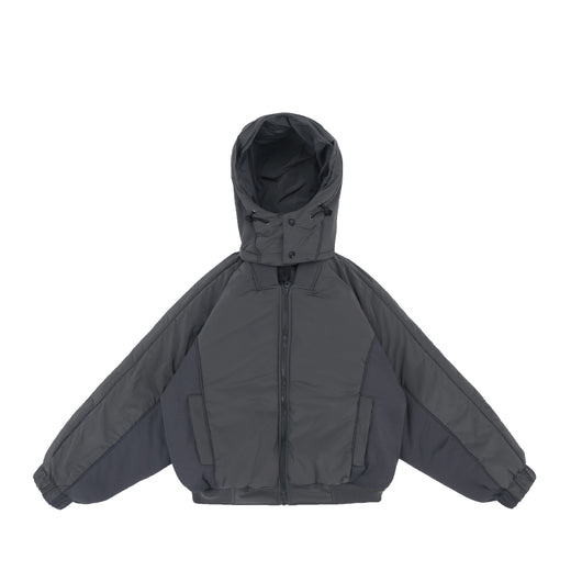 Chaqueta Acolchada con Cierre Funcional y Capucha - Abrigo de Algodón Grueso Estilo Aviador - Image 3